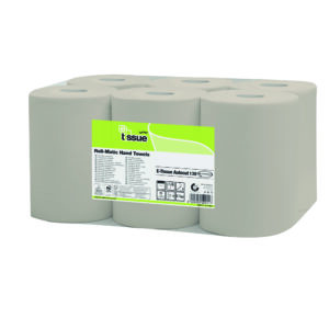 E-Tissue, Handdoekrol mini matic, 2 laags, 6x130 meter