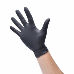 Nitril handschoenen zwart, L, 100 stuks
