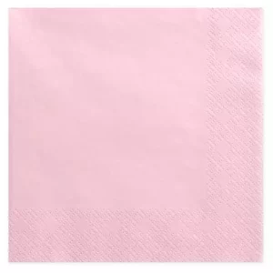 Servetten roze, 33x33, 2 laags, 2000 stuks