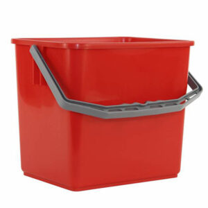 Emmer, rood, kunststof, 6 liter