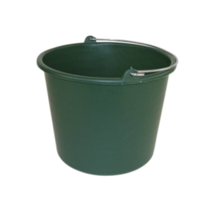 Ronde emmer, groen, kunststof, 12 liter