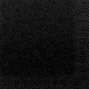 Servetten zwart, 33 x 33, 2 lgs, 1/8 vouw, 2000 stuks