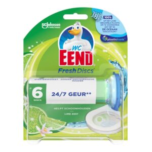 WC Eend, lime, 6x6 disc
