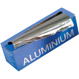 Aluminiumfolie op rol, in cutterbox, 40cm 200 meter